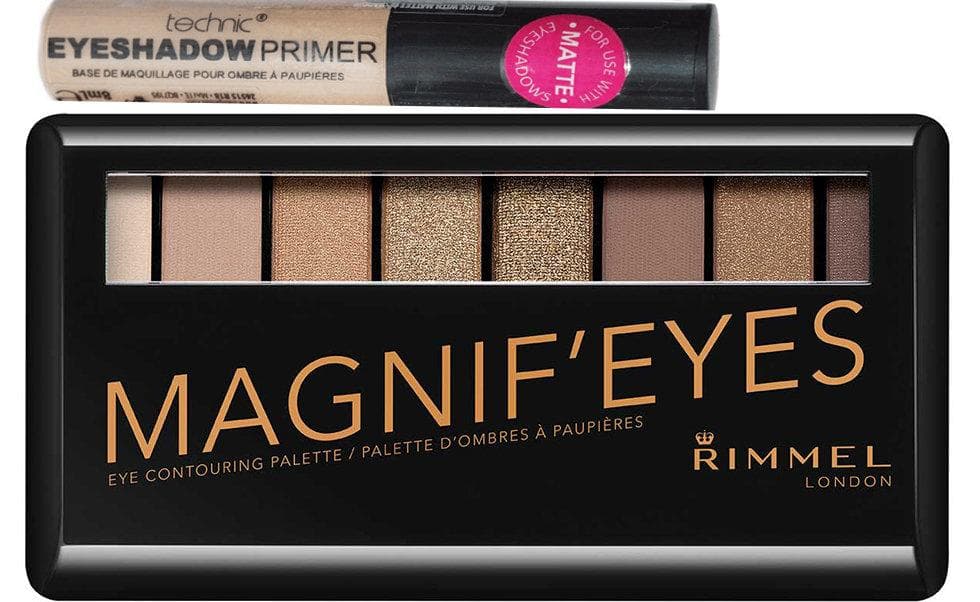 Rimmel Magnif'Eyes Contouring Palette-Keep Calm & Wear Gold+Technic Eye Primer