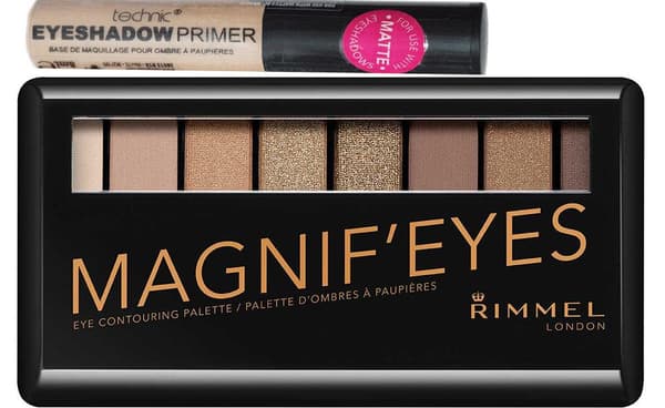 Rimmel Magnif'Eyes Contouring Palette-Keep Calm & Wear Gold+Technic Eye Primer