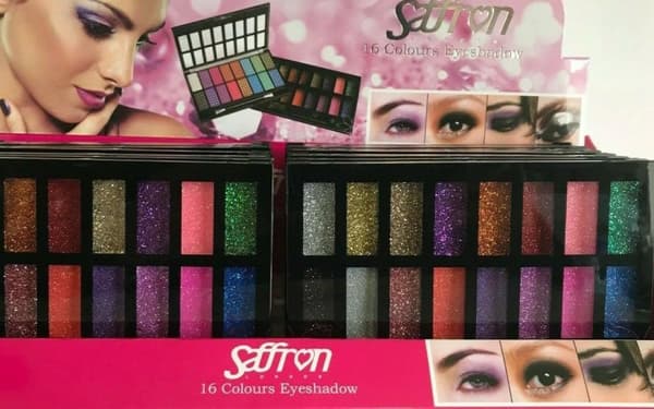 Saffron 16 Glitter Gel Sparkle Pearl Eye Shadow Palette