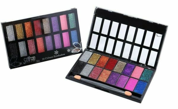 Saffron 16 Glitter Gel Sparkle Pearl Eye Shadow Palette