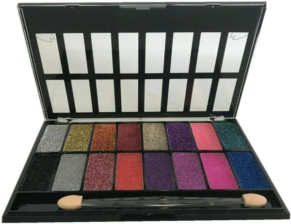 Saffron 16 Glitter Gel Sparkle Pearl Eye Shadow Palette