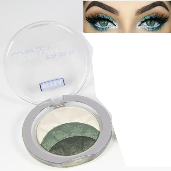 Nivea Pure Diamonds Trio-Eyeshadow -Majestic Greens