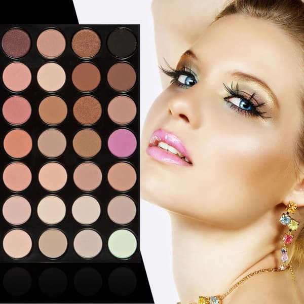 Eye Shadows - 28 different colors contour palette with lid