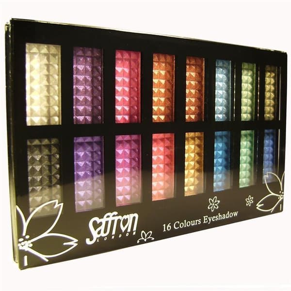 Saffron 16 Shades Metallic Pearl Eyeshadow Palette
