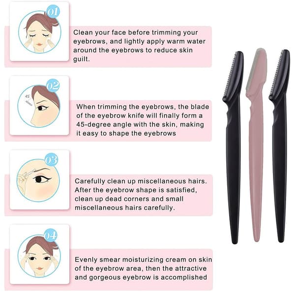 3st Ögonbryn Trimmer - Eyebrow Razor