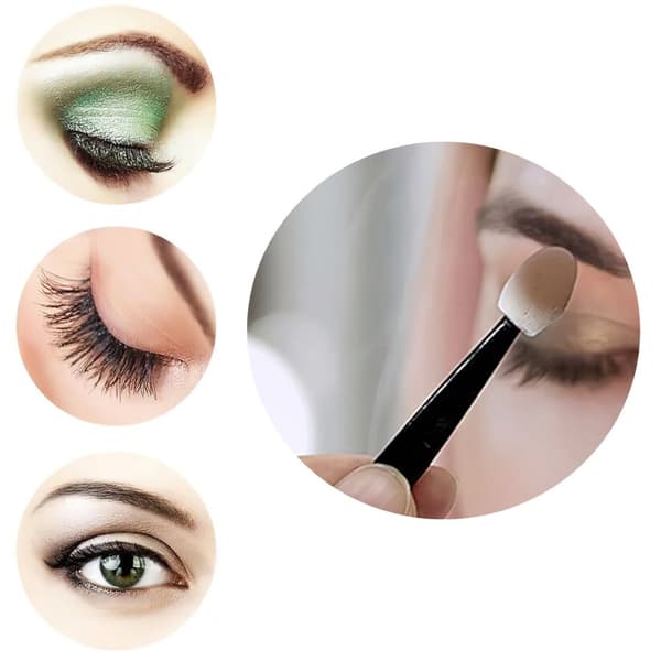 10x Beauty Eye Shadow Eyeliner Brush Sponge Applicator Tool Makeup