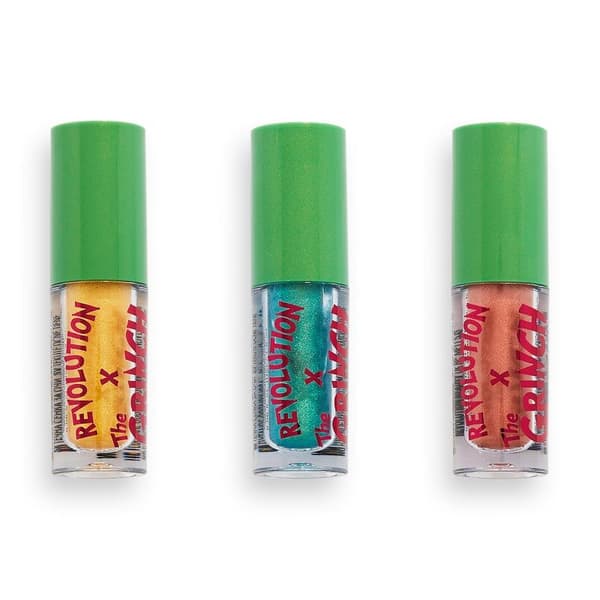 Makeup Revolution x The Grinch Don't Give a Grinch Liquid Eyeshadow Set