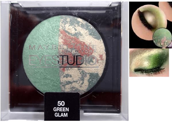 Maybelline Studio Hypercosmos Baked Duo Eyeshadow - Green Glam