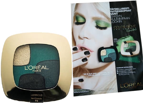 L'Oréal Color Riche Quad Eye Shadow-Luminous Baie d'Émeraudes
