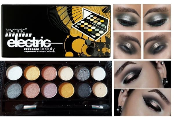 Technic Electric Beauty METALIX EyeShadow Palette for Smokey Eye