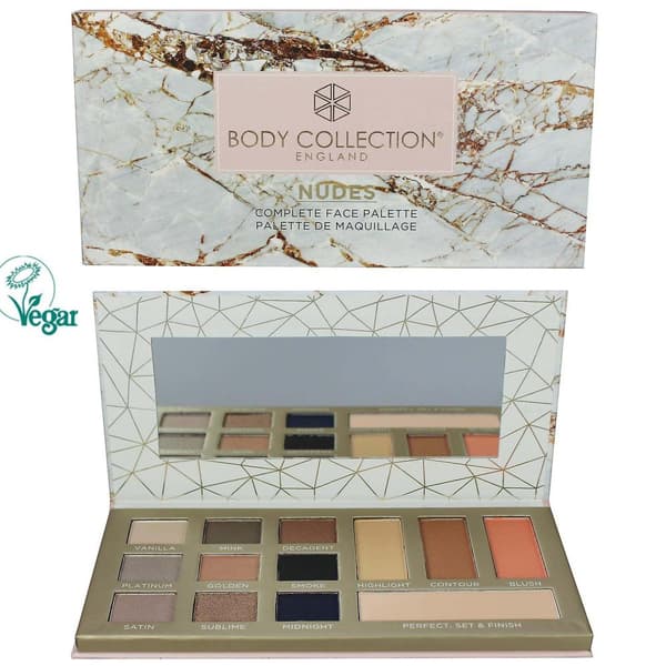 Body Collection VEGAN Suitable Face Large Palette - Nudes
