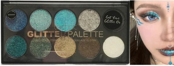 Technic Colours Pressed Glitter Large Palette-Mermaid