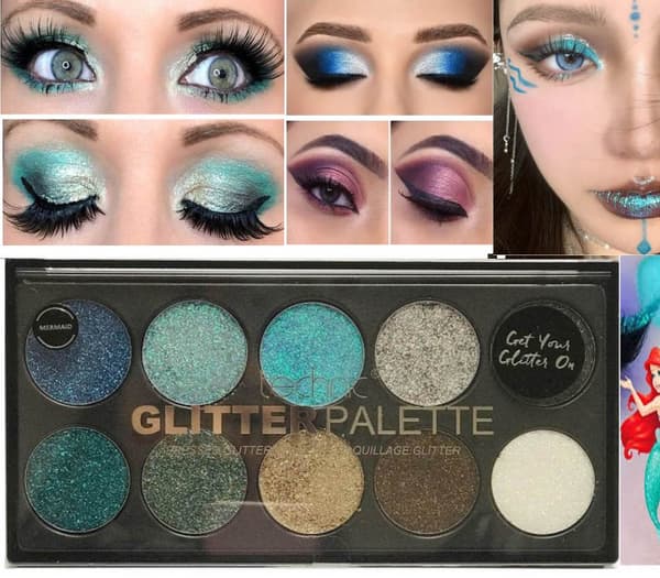 Technic Colours Pressed Glitter Large Palette-Mermaid