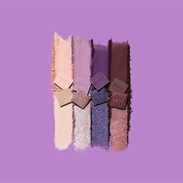 SWATI Cosmetics AMETHYST EYE SHADOWS + PRESSED PIGMENTS PALETTE, AMETHYST