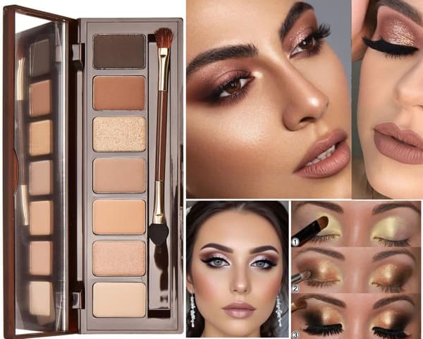 W7 Fantasy Bronze 7 Color Eyeshadow Palette- Bronze Queen