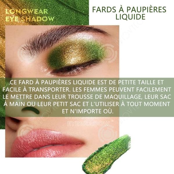 INN Glitter Chameleon Liquid Eyeshadow Metallic Shimmer Eyeshadow Långvarig flytande ögonskugga för kvinnor
