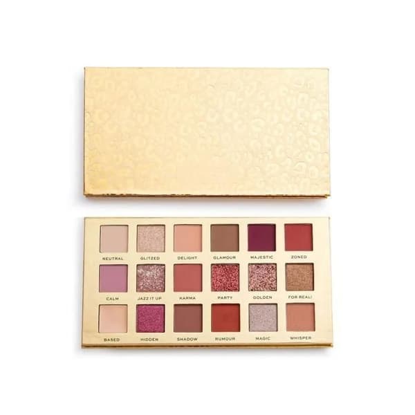 Ögonskugga - MAKE UP REVOLUTION - New Neutral - 18g - Bruna och guldfärger - Professionell palett