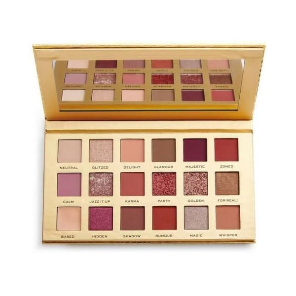 Ögonskugga - MAKE UP REVOLUTION - New Neutral - 18g - Bruna och guldfärger - Professionell palett