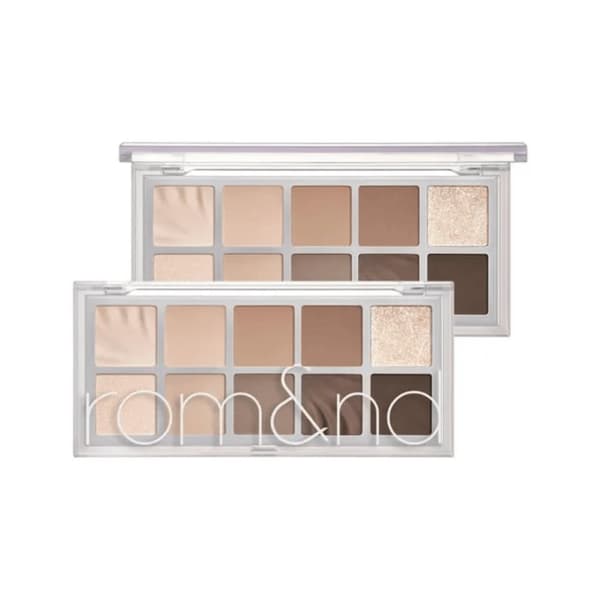 rom&nd Better Than Palette 12 Sanded Anded Breeze Garden 7,5 g - beige och brun ögonskuggspalett