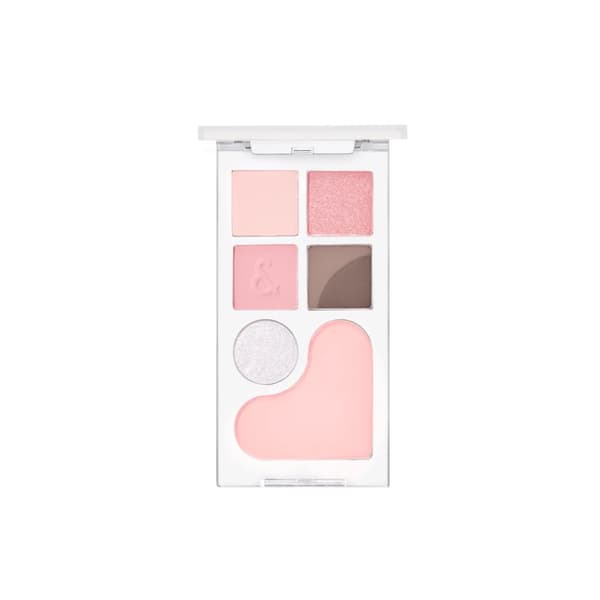 rom&nd Bare Layer Palette 02 Strawberry Mood 14g - pinkki luomiväripaletti poskipunalla