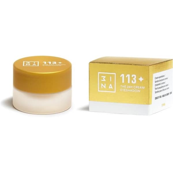 3INA MAKEUP - 24H Krämögonskugga 113 - Or - 24H långvarig krämögonskugga