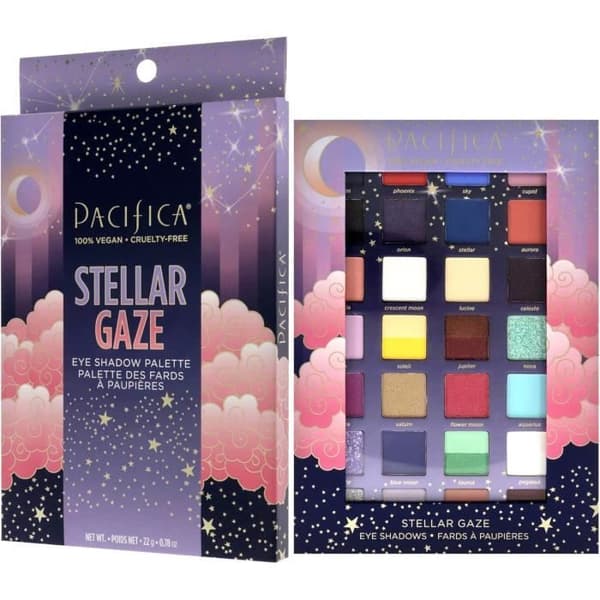 Pacifica Beauty Stellar Gaze Ögonskuggepalett, 28 Mineralögonskuggsnyanser