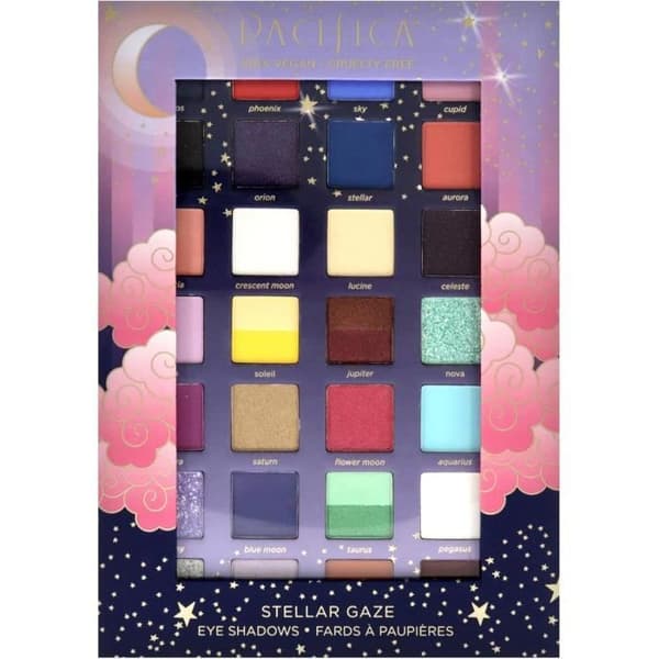 Pacifica Beauty Stellar Gaze Ögonskuggepalett, 28 Mineralögonskuggsnyanser