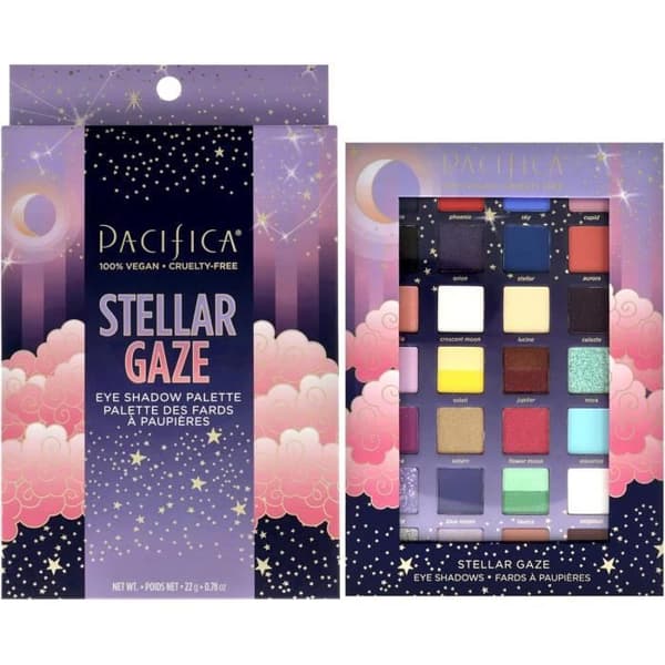 Pacifica Beauty Stellar Gaze Ögonskuggepalett, 28 Mineralögonskuggsnyanser