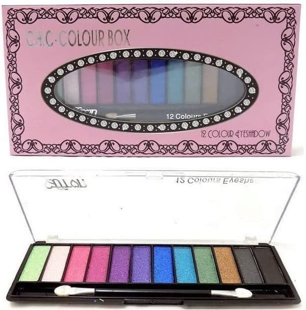 Saffron Chic-Color 12 Pearl Eyeshadow Palette