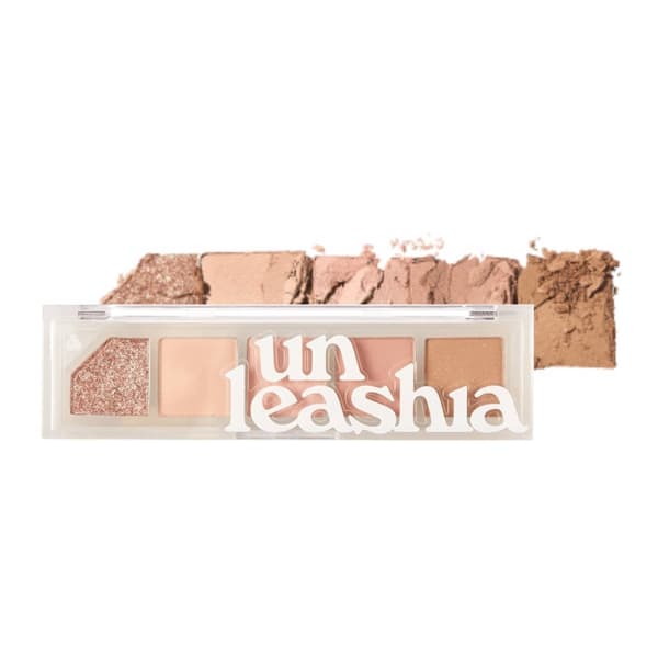 UNLEASHIA Mood Shower Face Palette No.2 Rose Shower 4 g - pinkki-beige luomiväripaletti