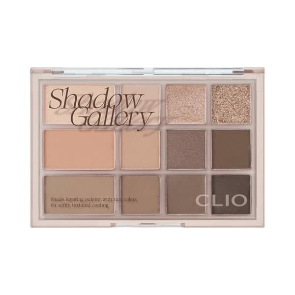 CLIO Shade & Shadow Palette #01 Shadow Gallery 9.6 g - neutraali luomiväripaletti