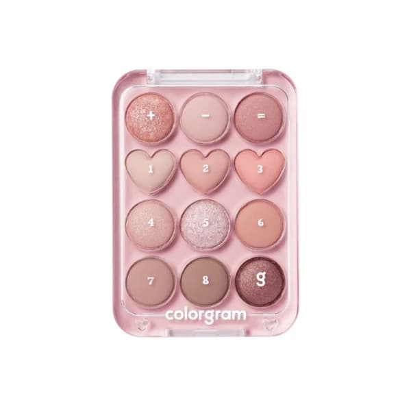 Colorgram Pin Point -luomiväripaletti #01 Peach + Coral 9.9 g - persikanvärinen luomiväripaletti