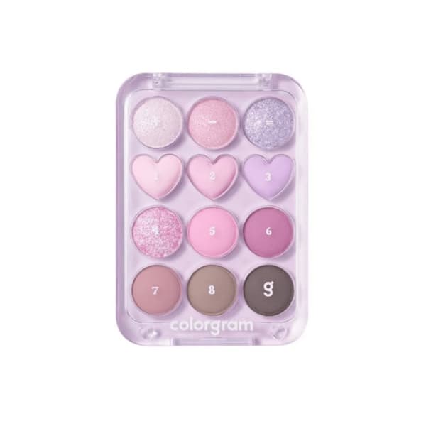 Colorgram Pin Point -luomiväripaletti #03 Pink + Lavender 8.9 g - laventelinvärinen luomiväripaletti