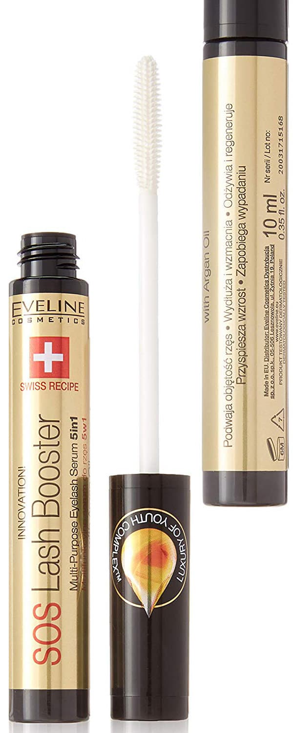 Eveline SOS Lash Booster 5 in 1 Eyelash Serum with Argan Oil