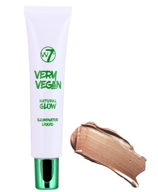 W7 Very Vegan Natural Glow Liquid Highlighter-Pretty Peach
