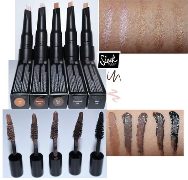 Sleek Brow Intensity Brow Gel and Highlighter - Medium 216