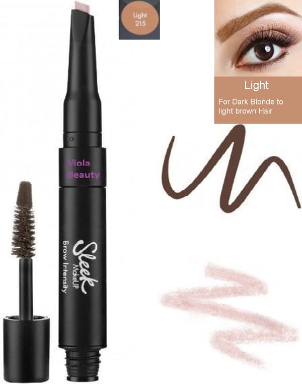 Sleek Brow Intensity Brow Gel and Highlighter - 215 Light
