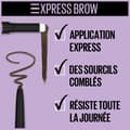 Miniatyrbild 5 av 6: MAYBELLINE NEW YORK Brow Satin 2-i-1 ögonbrynspenna och pulver - 01 Mörkblond