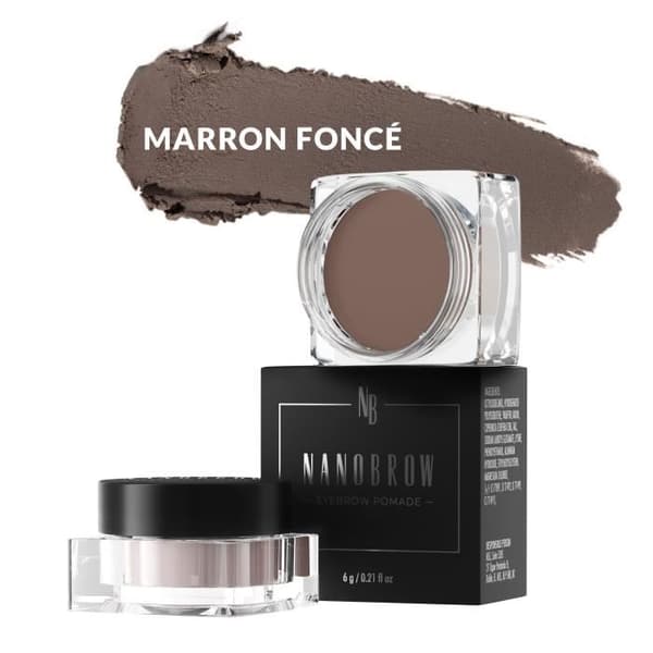Nanobrow Eyebrow Pomade Mörkbrun - Vattentät Ögonbrynspomada