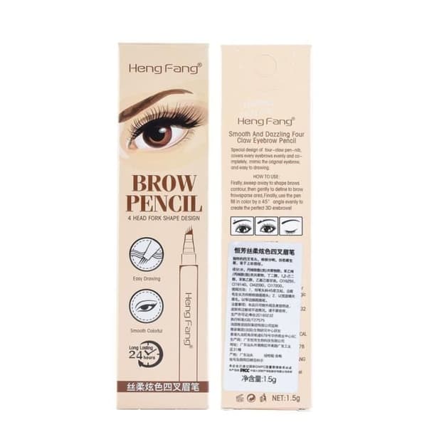 Ögonbrynspenna, Auto Rotate Eyebrow Pencil Makeup Penna, Vattentät ögonbrynspenna Grå ögonbrynspenna