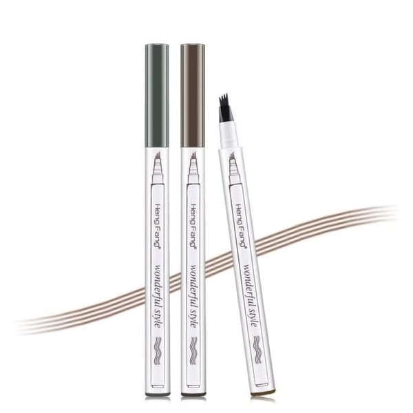 Ögonbrynspenna, Auto Rotate Eyebrow Pencil Makeup Penna, Vattentät ögonbrynspenna Grå ögonbrynspenna