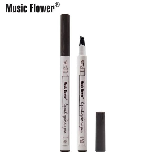Music Flower - ögonbrynspenna, 3 färger, microblading, tatueringspenna, naturlig nyans, långvarig, [5797645]