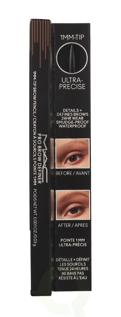 MAC Pro Brow Definer 1 Mm Tip Brow Pencil 24 Hour Waterproof 0,03 g Lingering