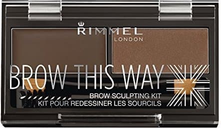 Rimmel Brow This Way Sculpting Kit palett för perfekta ögonbryn 2,4 g 003 Mörkbrun