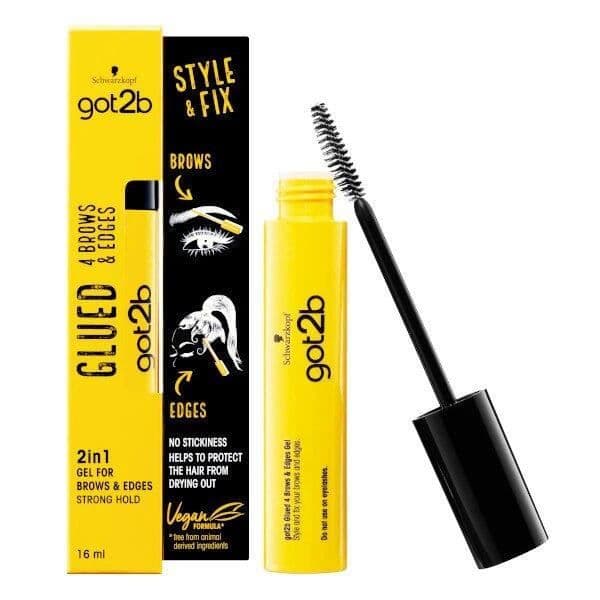 Schwarzkopf got2b 2 i 1 lim för kantning och styling av ögonbryn, 72 timmars hållning, inga vita eller klibbiga rester, vegeta