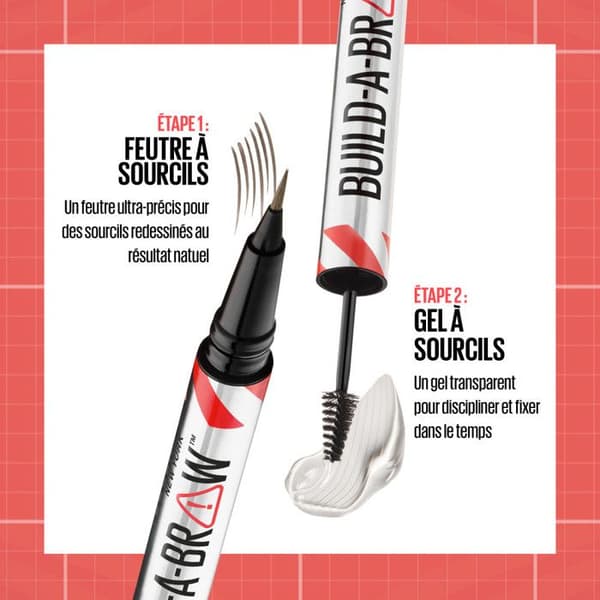 Maybelline New York Build-a-Brow 2-i-1 Brow Pen and Gel Soft Brown