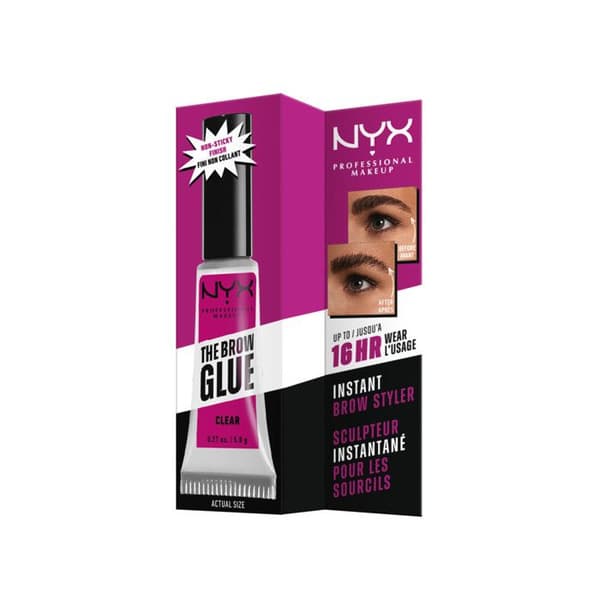 Gel för ögonbryn Fixeringsgel - Nyx Professional Makeup - The Brow Glue - 5g - Transparent - Vegansk
