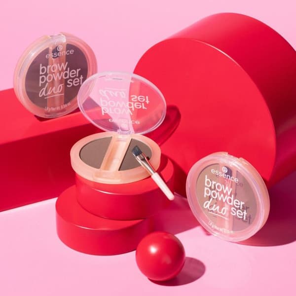 Essence - Puder för ögonbryn Brow Powder Duo Set - 02 Medium