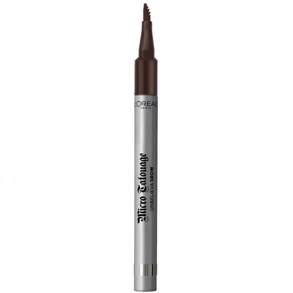 Ögonbrynsmarkör - L'OREAL PARIS - N°108 Mörk brunett - Mikropigmentering - 48h Hold - Naturlig finish