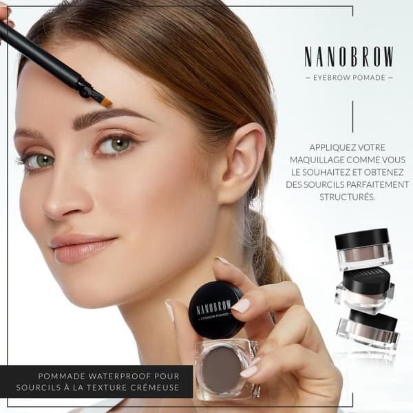 Nanobrow Eyebrow Pomade Medium Brown - Vattentät Ögonbrynspomada